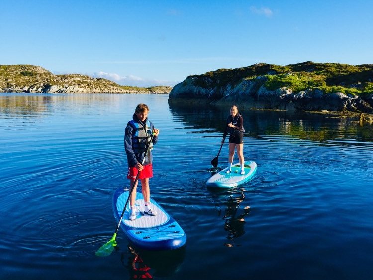 Sup, padling og andre vannaktiviteter på Bogøya i Frøyas skjærgård, Øyrekka