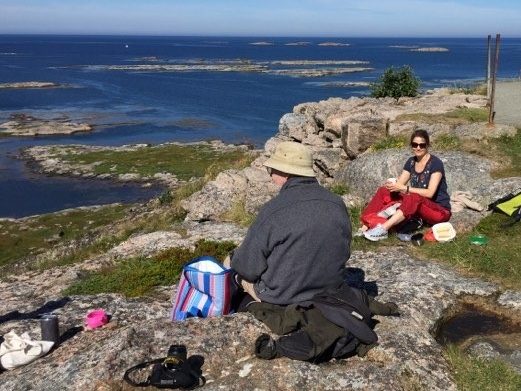 Strandhugg på Sula, en øy i Frøyas skjærgård, Øyrekka